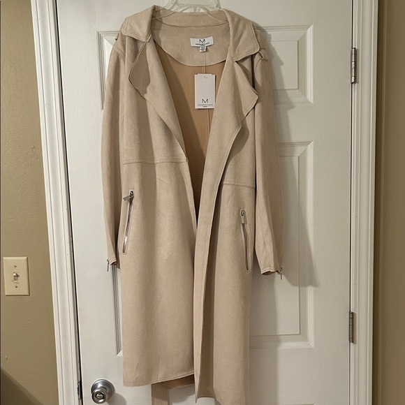 Magaschoni Jackets & Blazers - Magaschoni Beige Trench Coat